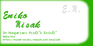 eniko misak business card